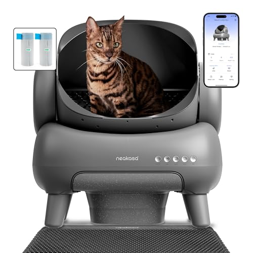 Neakasa M1 Lettiera Gatto Autopulente Aperta Grande XXL, Controllo APP, Smaltimento dei Rifiuti Senza Odori, Lettiera autopulente per gatti, Sacchetti e Tappeto Lettiera gatto, per Più Gatti : Amazon.it: Prodotti per animali domestici