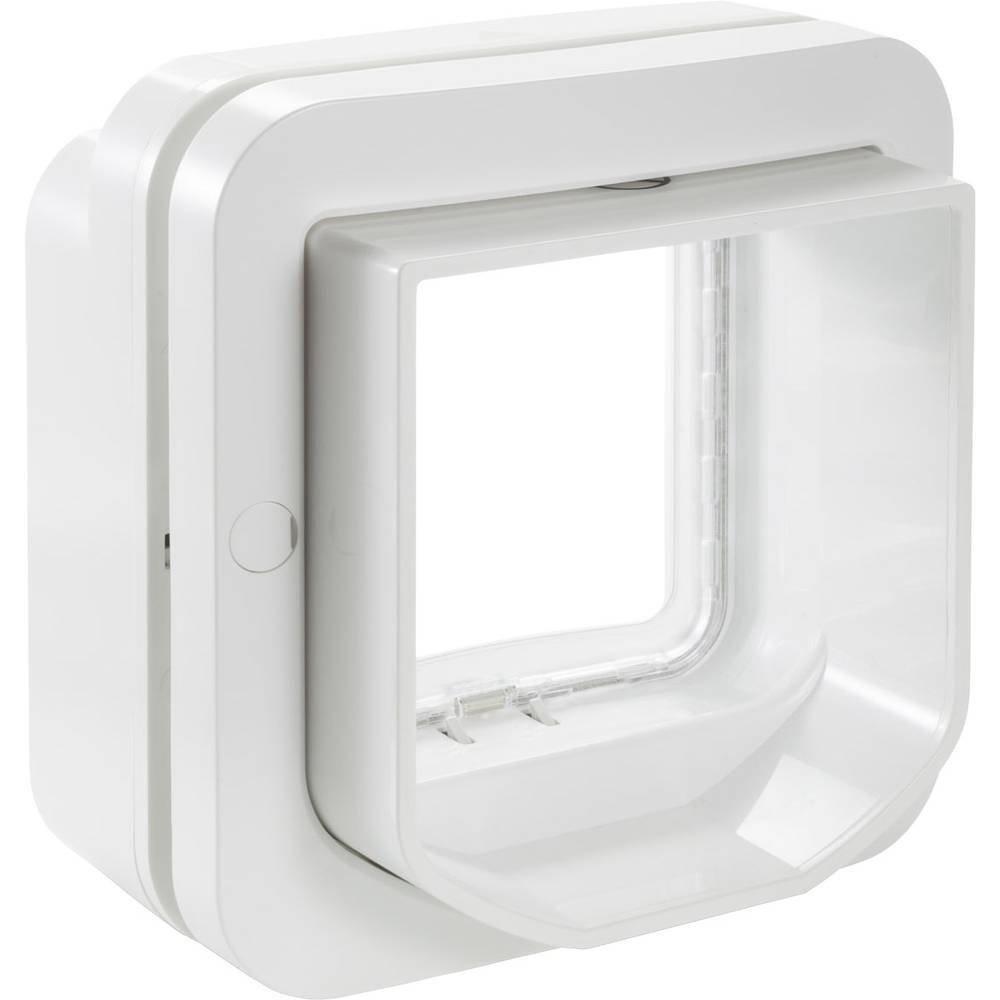 Sure Petcare SureFlap DualScan Mikrochip Katzenklappe RFID Halsband Ein Knopf Türen Glas Wände Batterie weiß