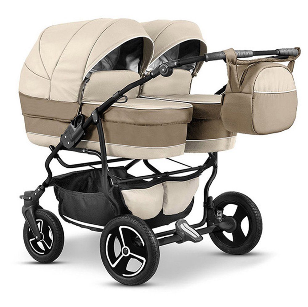 Zwillingswagen Twin Star 5 in 1 inkl. Sportsitze, Autositze und Isos in 16 Farben