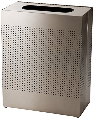 Rubbermaid Commercial Products Refuse Container, silhouette rettangolo, 22.5 gallon, Stainless Steel, 1 : Amazon.it: Commercio, Industria e Scienza