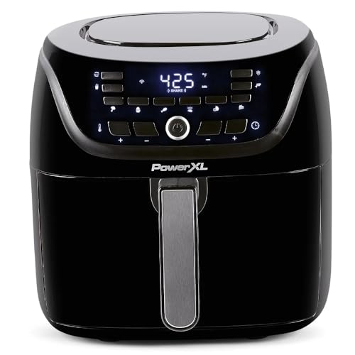 Power XL Vortex Pro Air Fryer 8 Quart, 1700W, Nonstick Coating, Dishwasher Safe, Built in Food Dehydrator, Automatic Shut Off, LED Touchscreen, 10 Presets, XL's Kitchen ApplianceS : Home & Kitchen