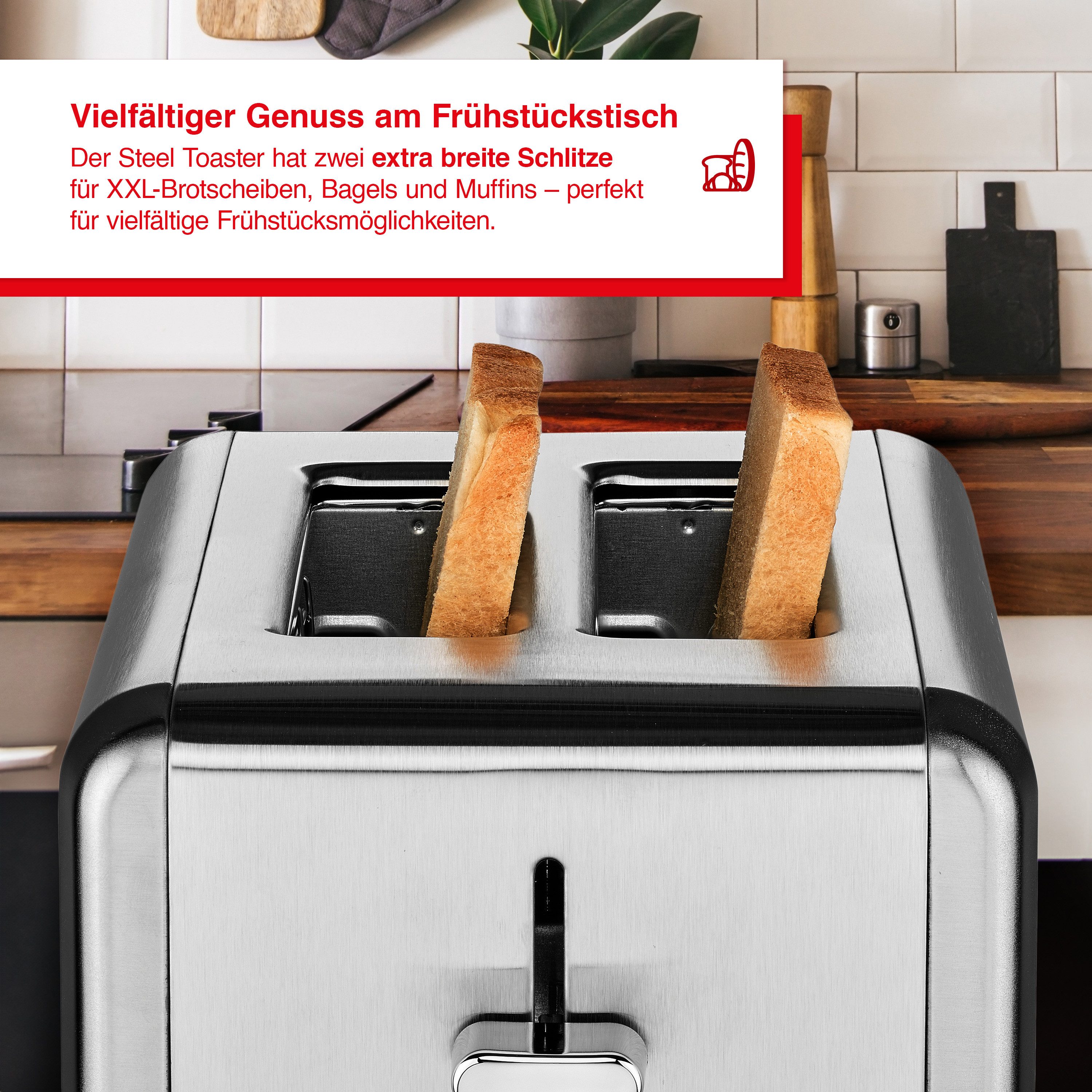 Toaster Steel Toaster (Typ 8002)
