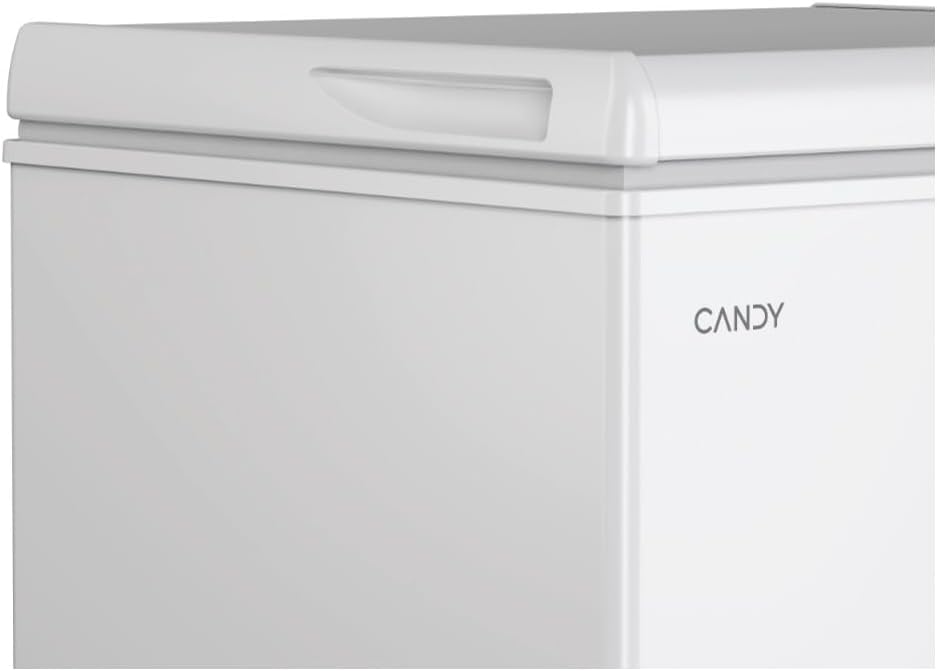 Candy CHAE1002E - Congelatore a pozzetto, statico, 97 Litri, Congelamento 5,5 kg/24h, Classe energetica E, Bianco