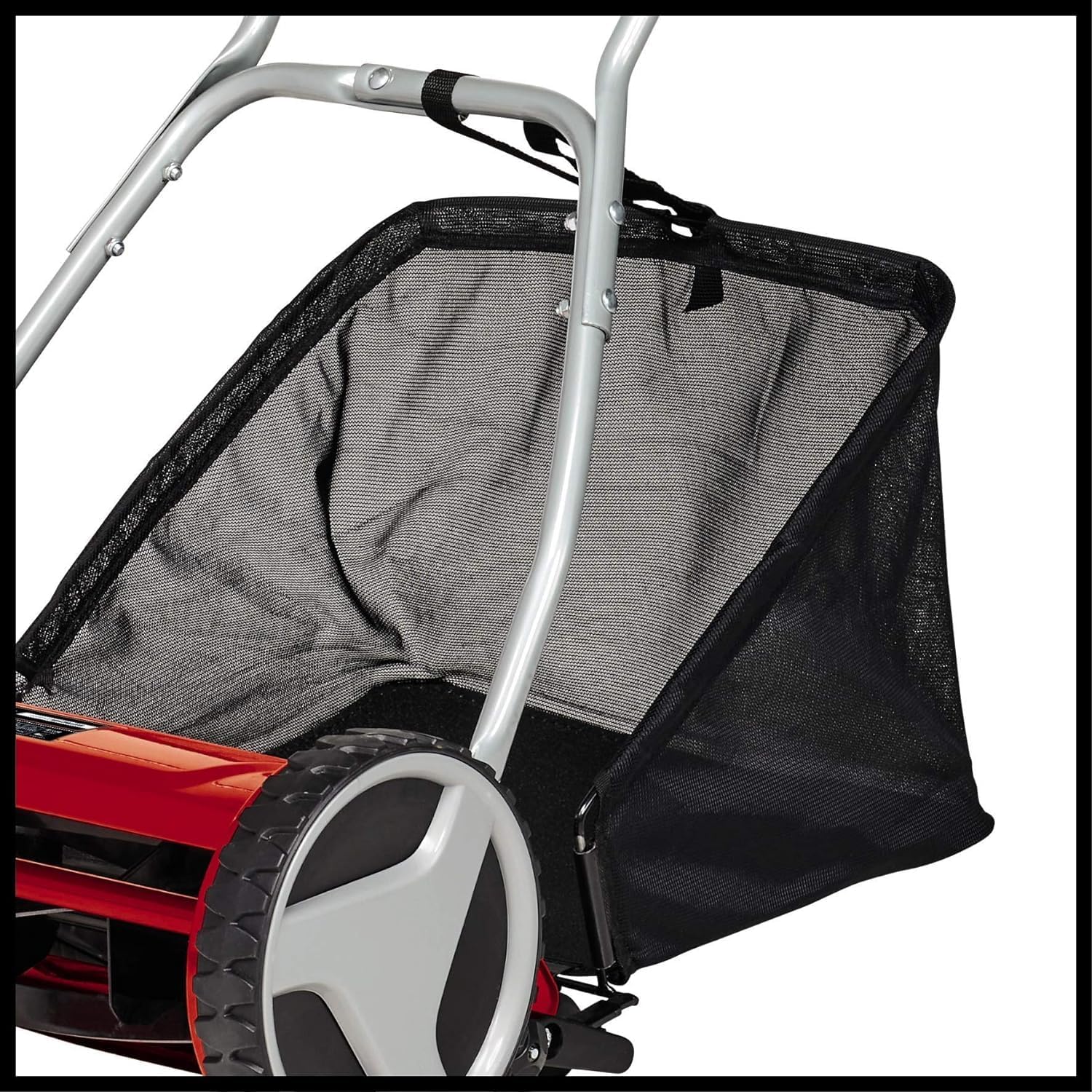 Einhell Hand-Rasenmher GC-HM 400 (bis zu 250 m, 40 cm Schnittbreite, kugelgelagerte Mhspindel mit 5 Stahlmessern, 4-stufige Schnitthheneinstellung 13-37 mm, 27 l-Fangkorb)