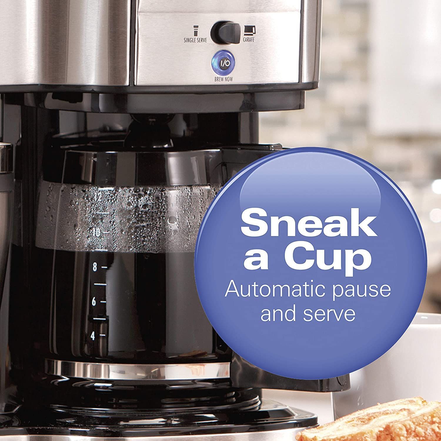 Hamilton Beach 2 Way Brewer Coffee Maker, Single Serve and 12 Cup Pot