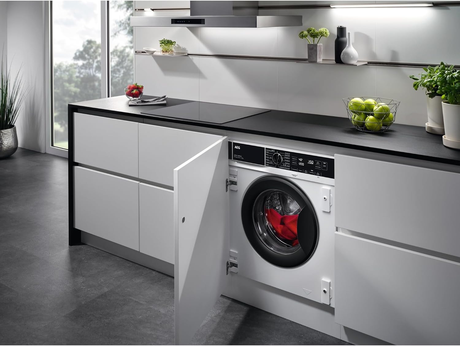 AEG L7WBA60680 Waschtrockner / DualSense - schonende Pflege / 8 kg Waschen / 5 kg Trocknen / D / energiesparend / Mengenautomatik / Nachlegefunktion / ProSteam - Auffrischfunktion / 1600 U/min