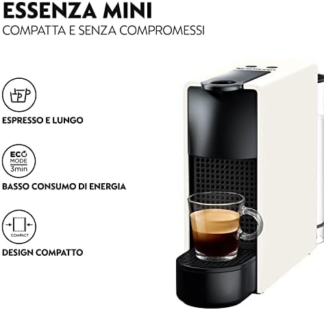 Nespresso Essenza Mini XN110B, Macchina da Caffè Krups, Grigio Scuro