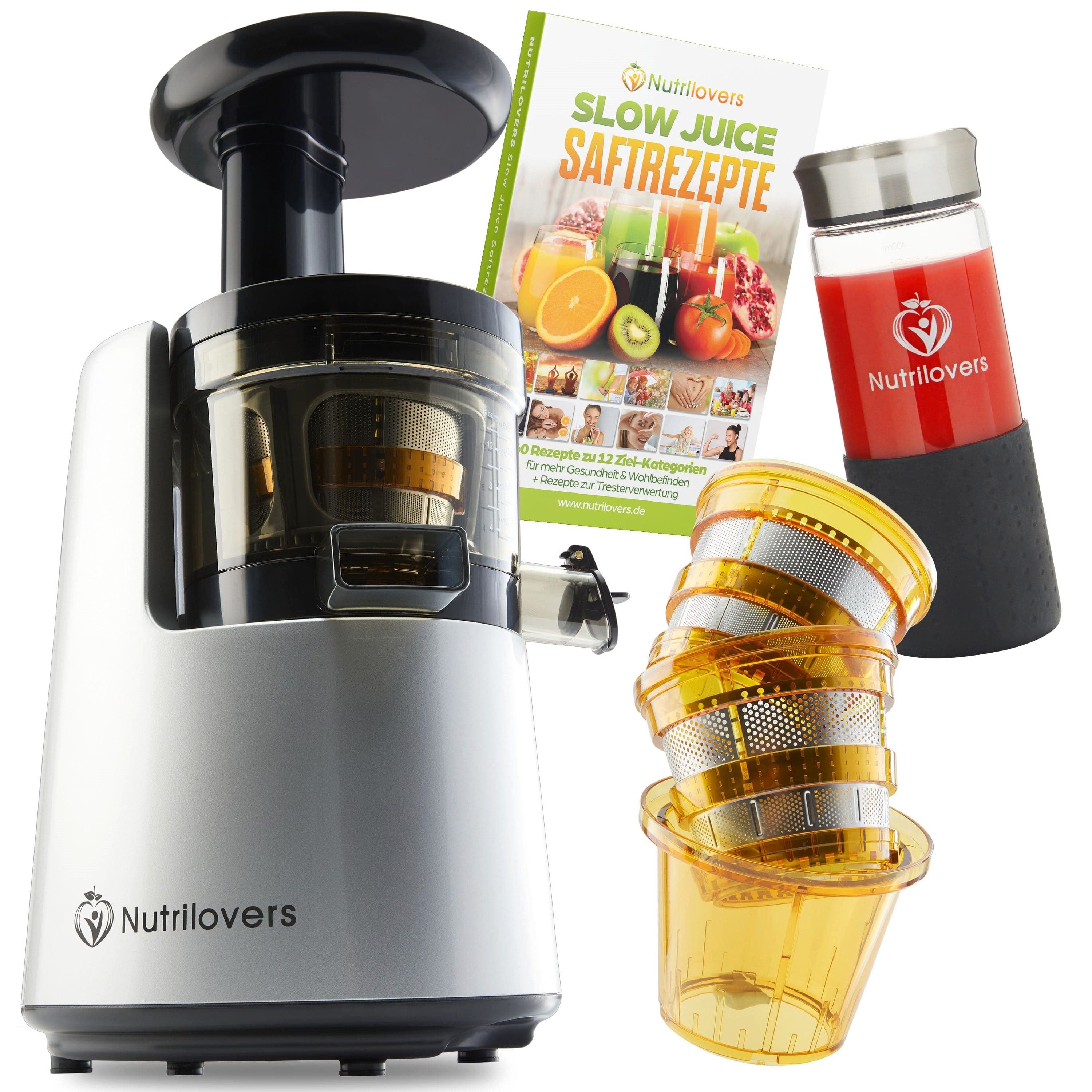 Slow Juicer NUTRI-PRESS NO.1 Premium Slow Juicer Entsafter mit 3 Sieben