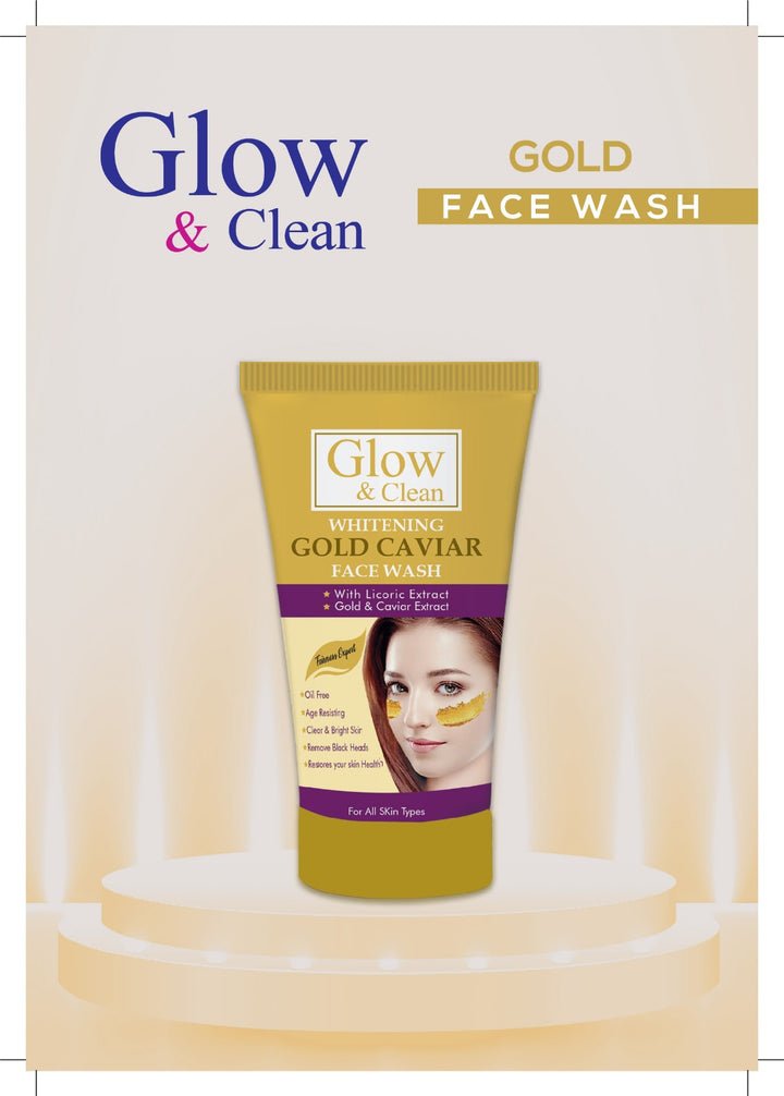 Glow & Clean Gold Caviar Whitening Facewash