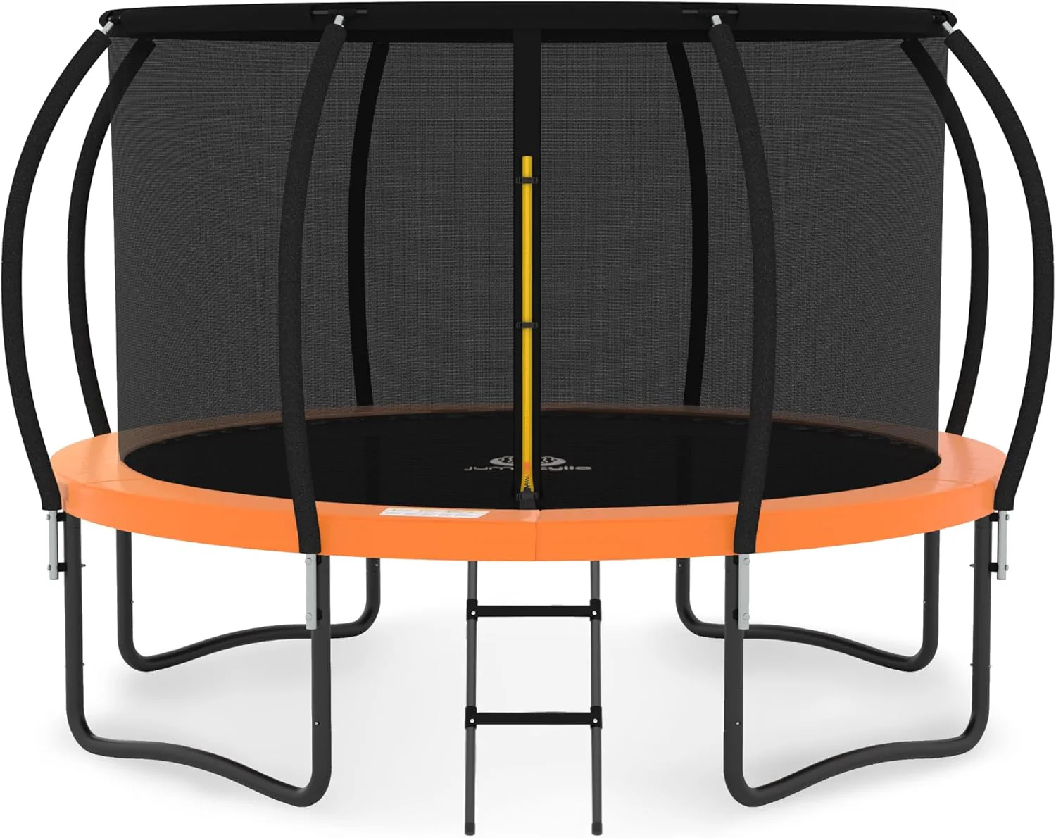 JUMPZYLLA Trampoline 8FT 10FT 12FT 14FT 15FT 16FT Trampoline with Enclosure - Recreational Trampolines with Ladder and AntiRust Coating, ASTM Approval Outdoor Trampoline for Kids