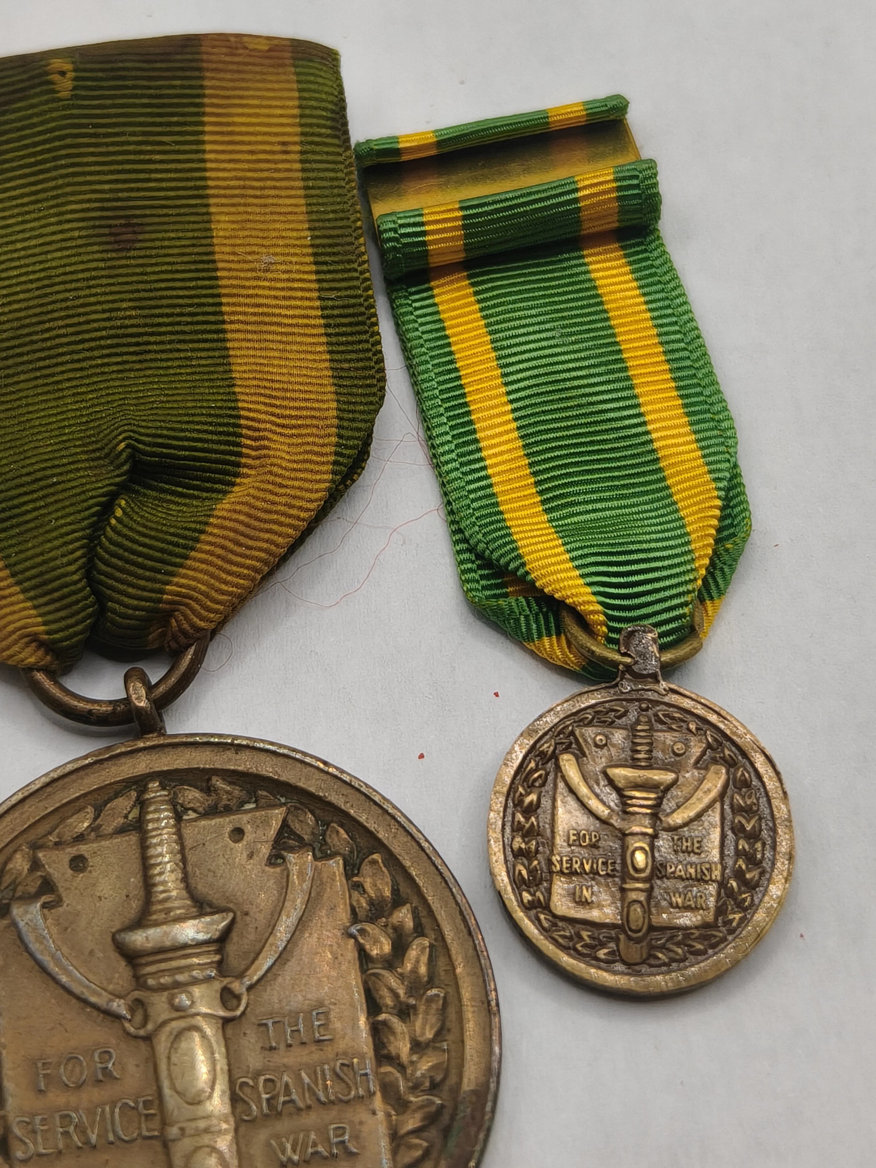 Medal Cuban War 1898. USA. Named and numbered.