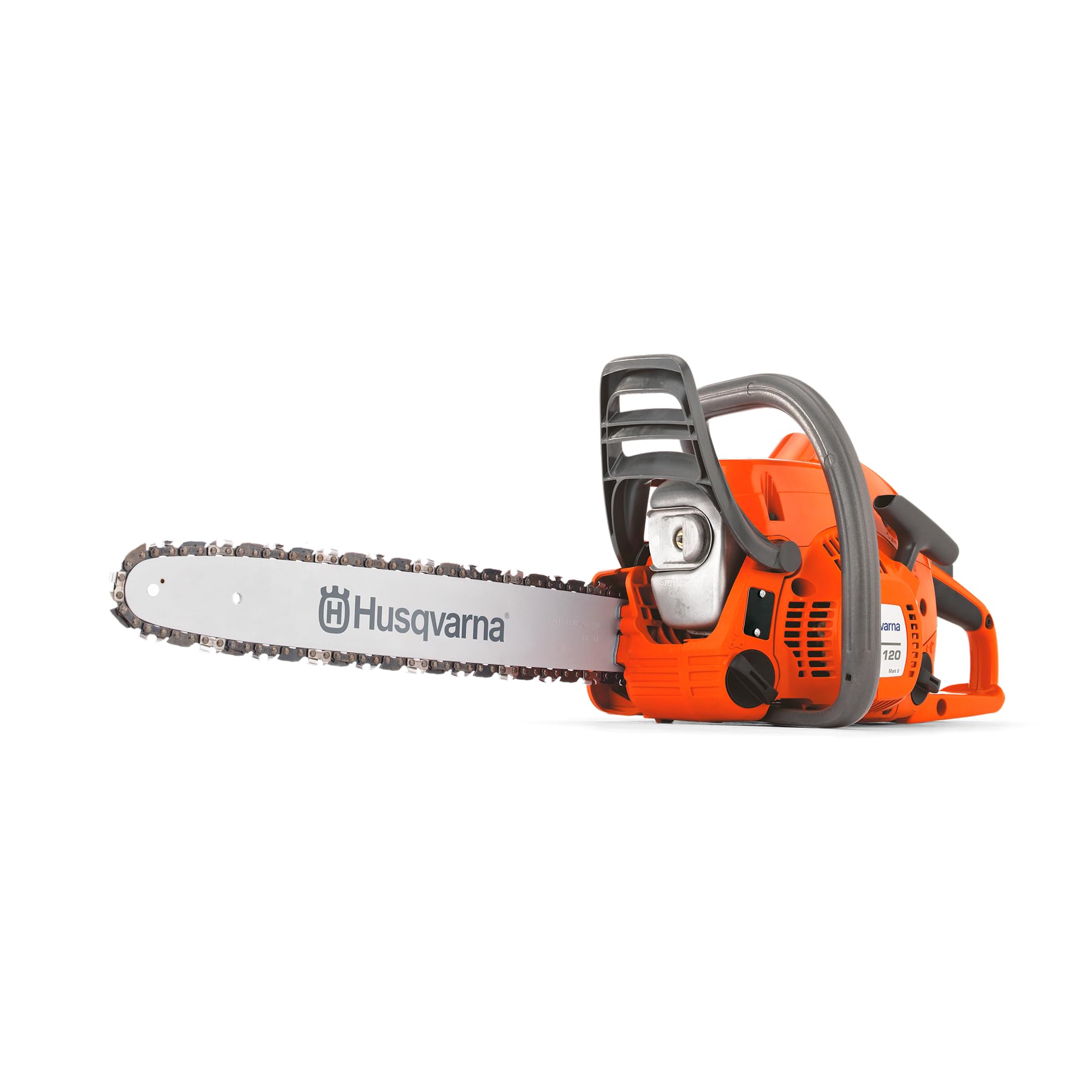 Husqvarna 120 Mark II Benzinkettensäge 38,2 ccm X Torq Motor 14 Zoll Schiene für Garten und Forst