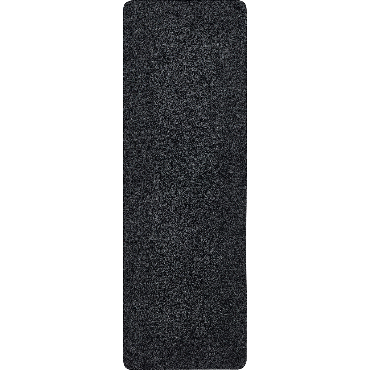 HOMCOM Fußmatte aus Baumwolle waschbar Anthrazit 150 x 50 x 0,45 cm