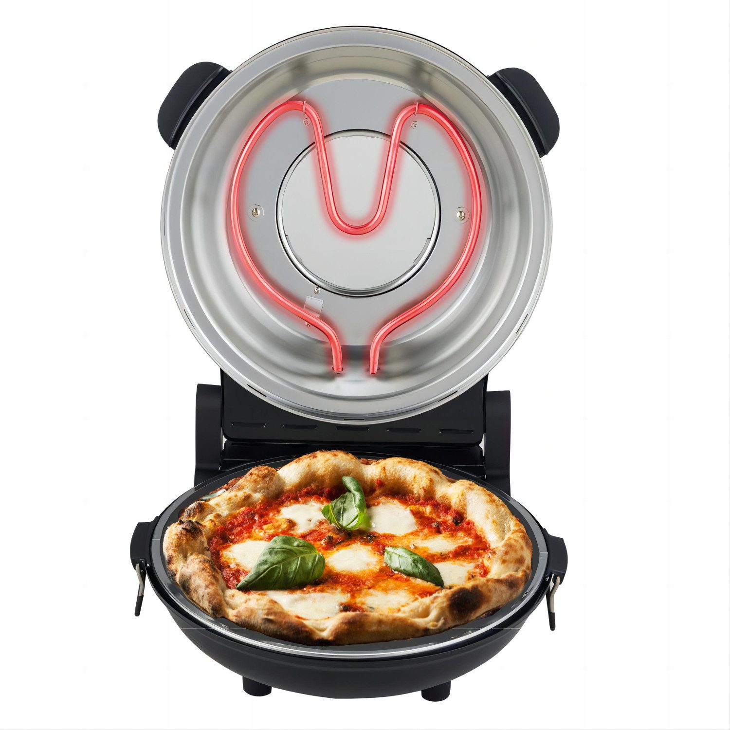Pizzaofen AD 6314 400 Grad Keramikstein