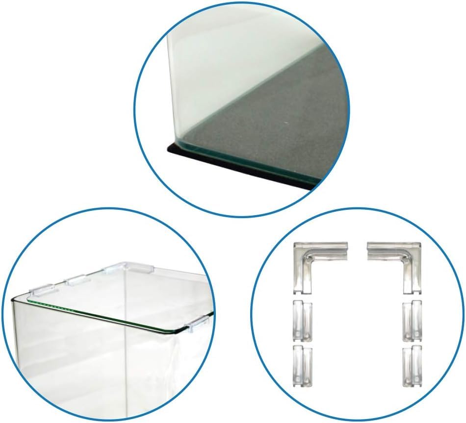 AMTRA NANOTANK SYSTEM 60   Acquario in vetro completo di luce LED e filtro / cm 38x38x43 / 60 Litri : Amazon.it