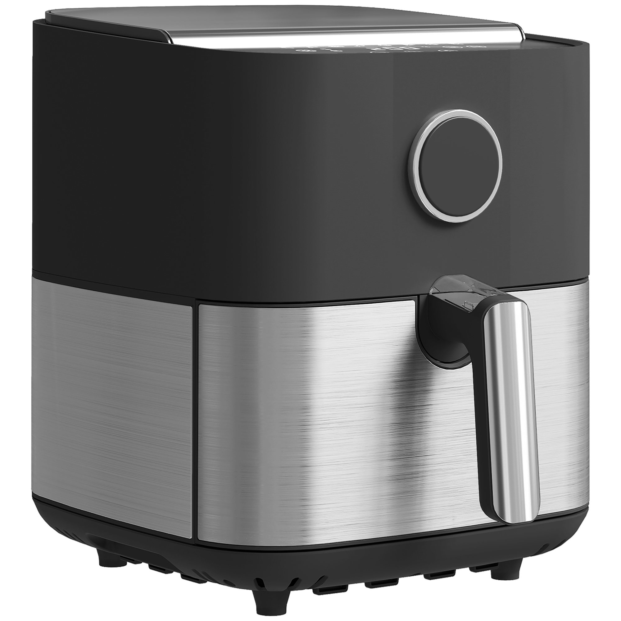 HOMCOM Heißluftfritteuse mit 8L, Air Fryer 1700W mit 8 Programmen und 360° Heißluftzirkulation, LED-Display, Schwarz