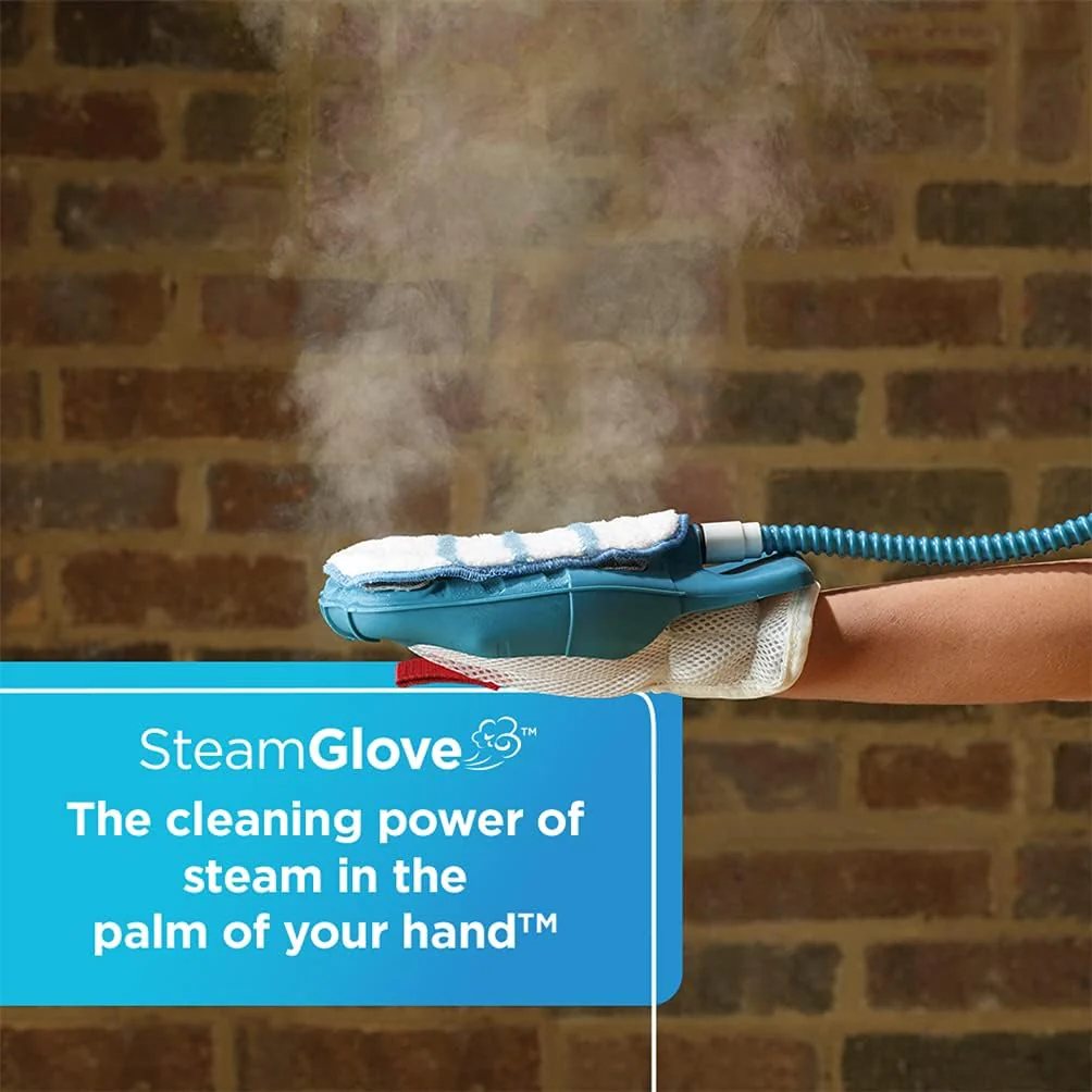 7-in-1 steam mop with steam gloves and handheld steam device