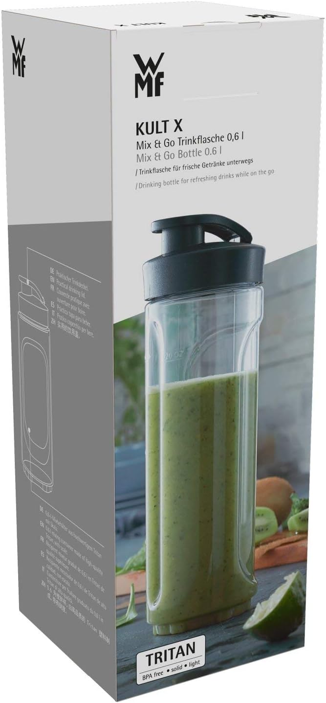 WMF Kult Pro Standmixer, 25.000 U/min, 1.400 Watt, Glasbehälter 1,8 l, Mixer Hochleistungsmixer, Smoothie-, Ice Crush- und Intervall-Funktion