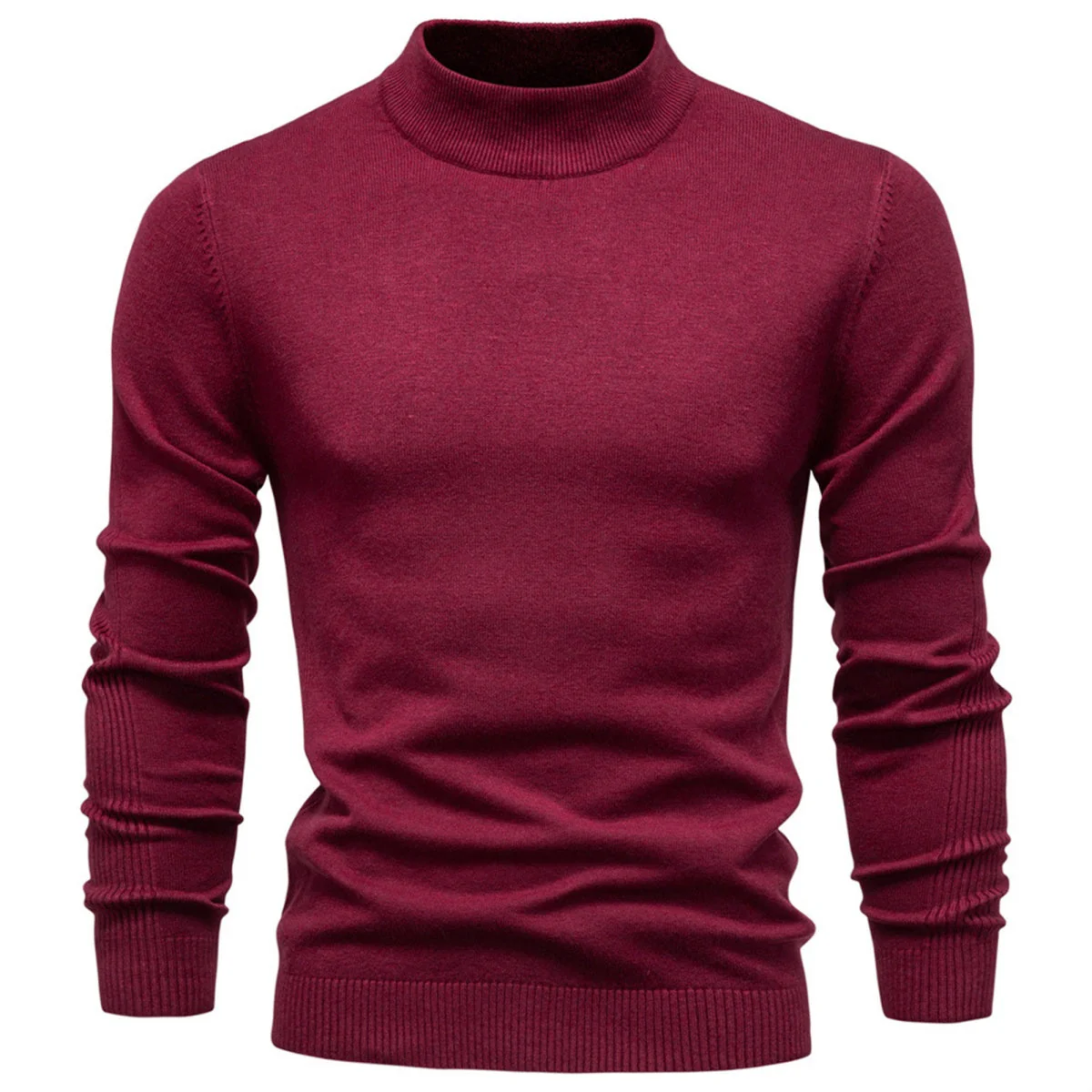 Men's Mockneck Pullover Sweater