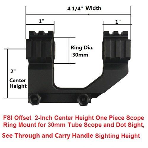 Canitlever Scope Rings Mount 30mm 1