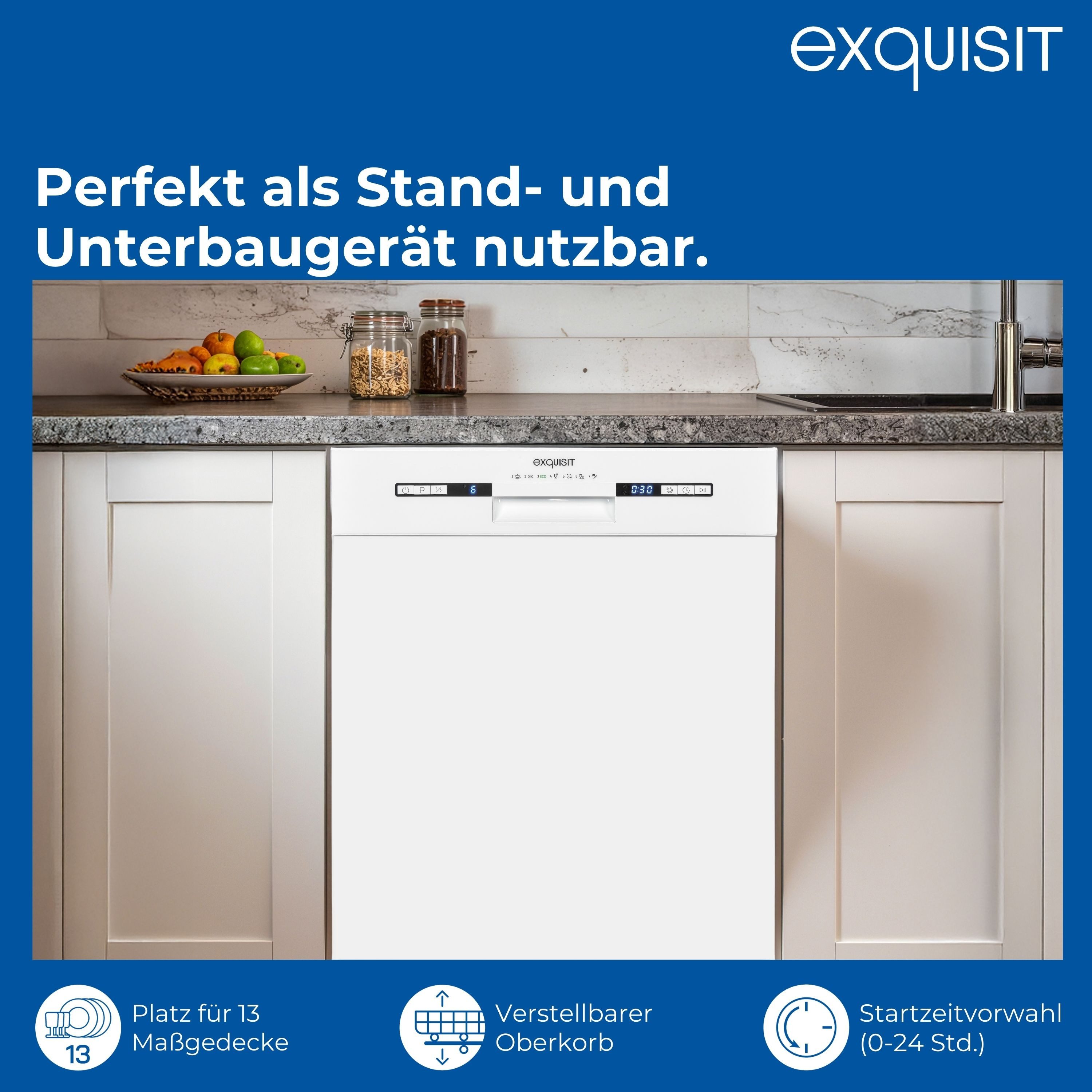 Standgeschirrspüler START GSP9313-030E weiss