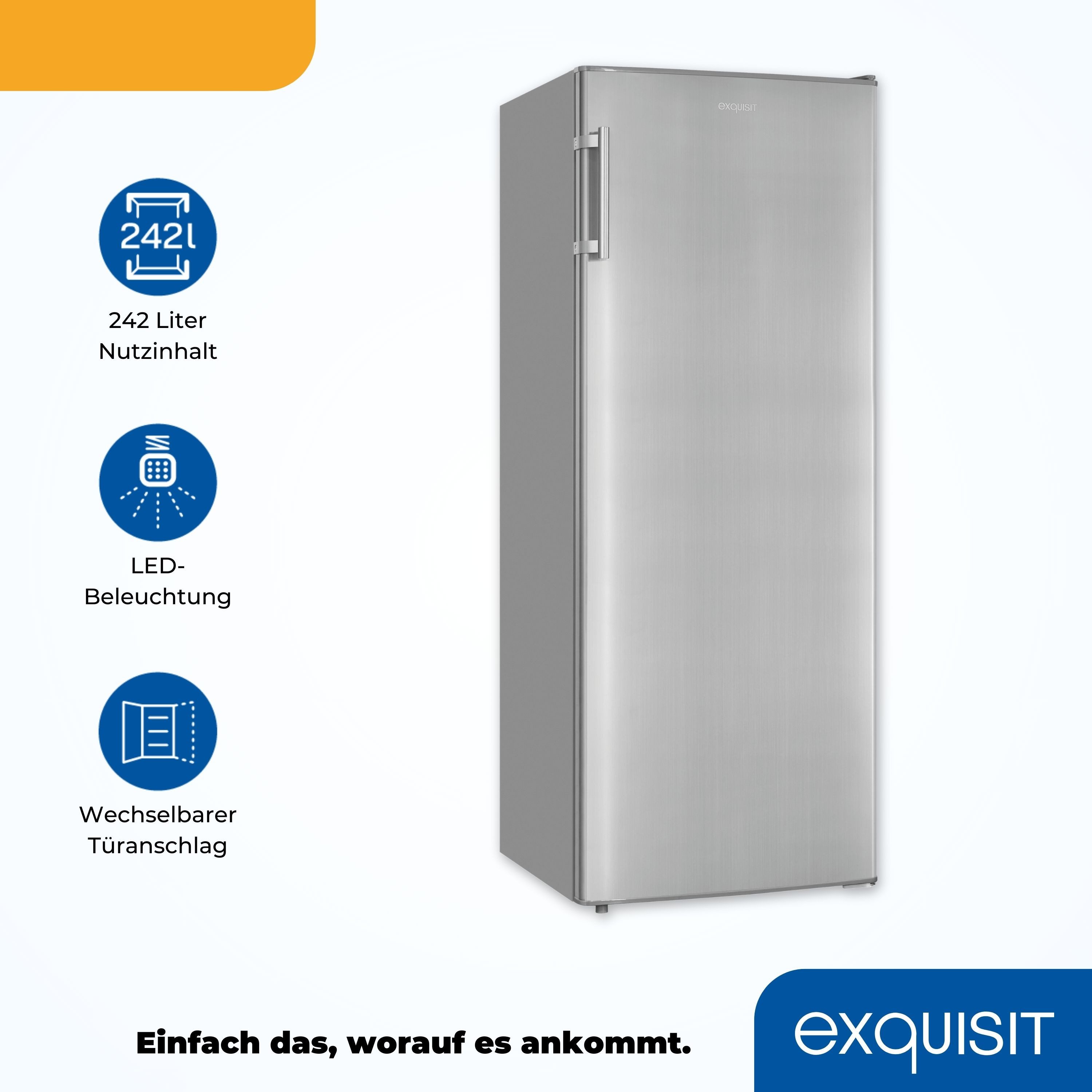 Vollraumkühlschrank KS320-V-H-040D inoxlook