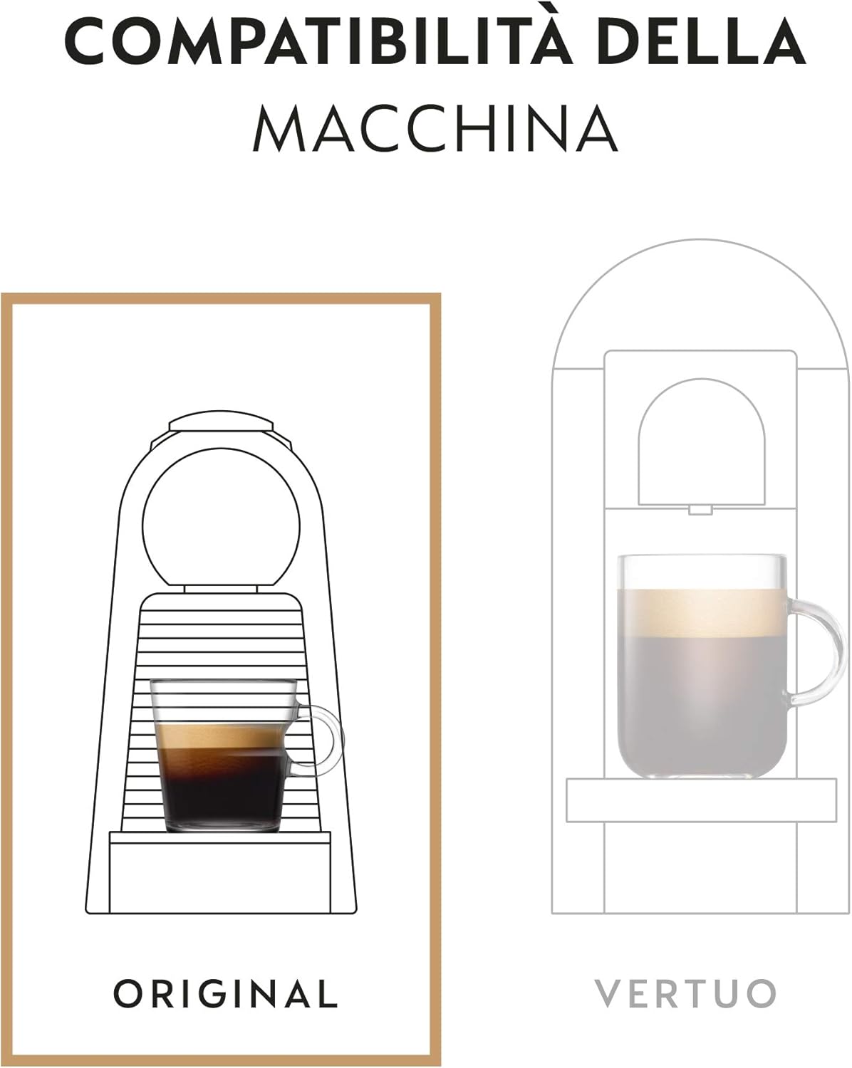 Nespresso Inissia EN80.B, De'Longhi Coffee Machine, Nespresso Capsule System, Water Tank 0.7L, Black