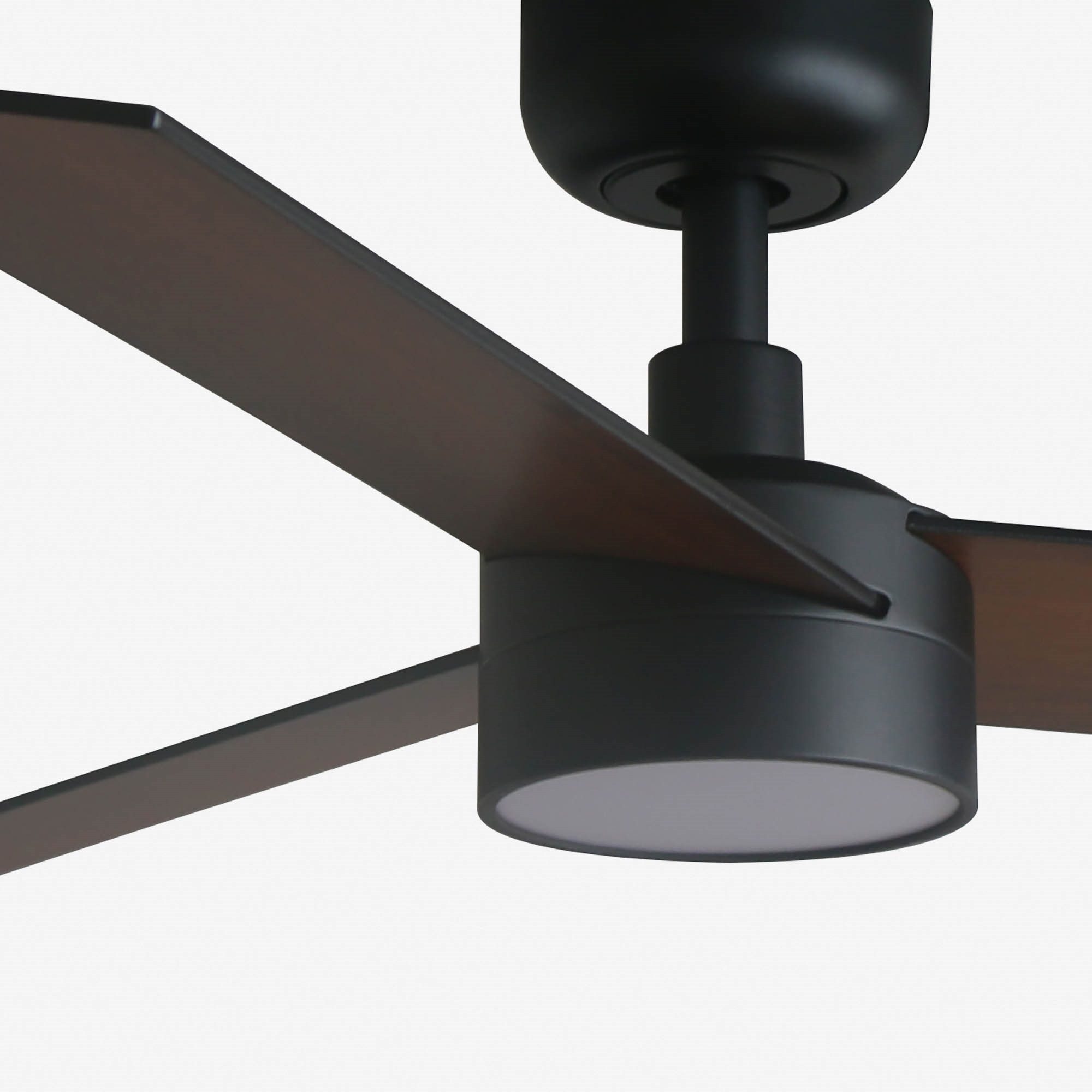 Deckenventilator Energiespar Deckenventilator Rudder S Schwarz mit LED
