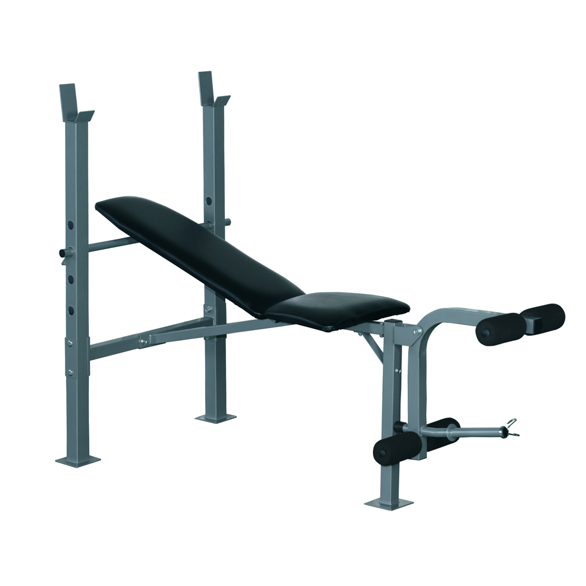 HOMCOM Multifunktion Hantelbank Trainingsbank Kraftstation Schrägbank Fitnessstation Fitnessgerät Stahl 165 x 68 x 114 cm