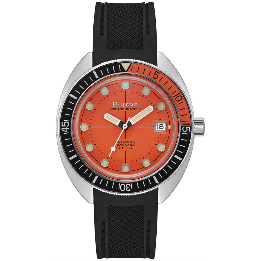 Orologio Bulova 96B350 Oceanographer arancio