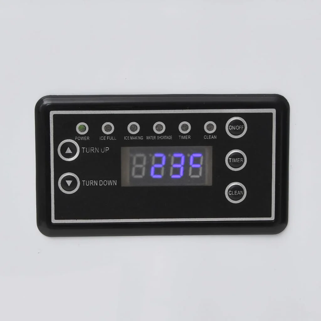 Macchina per il Ghiaccio da 420 W Nera 45 kg/24 h