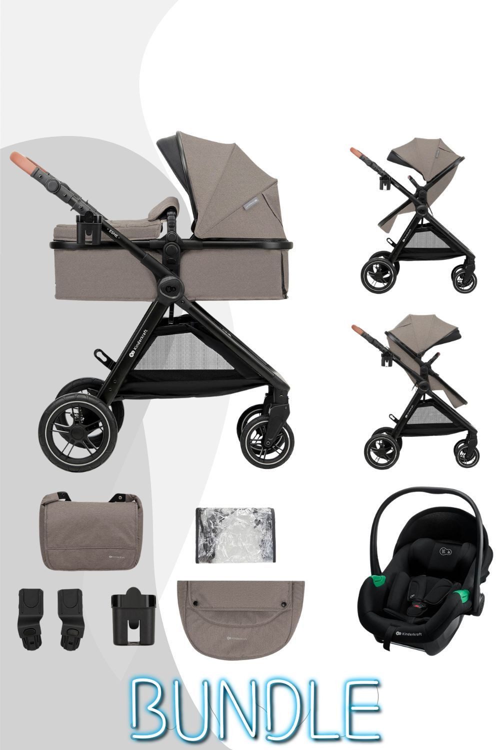 Kombi-Kinderwagen Kinderwagen 3in1 Esme Pro / Kombikinderwagen