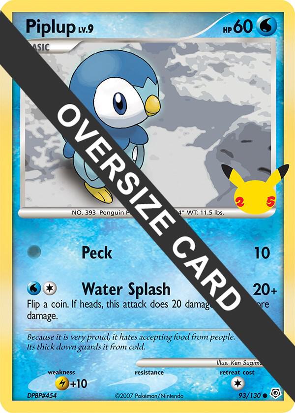 Piplup - First Partner Pack (FPP) - OVERSIZED CARD