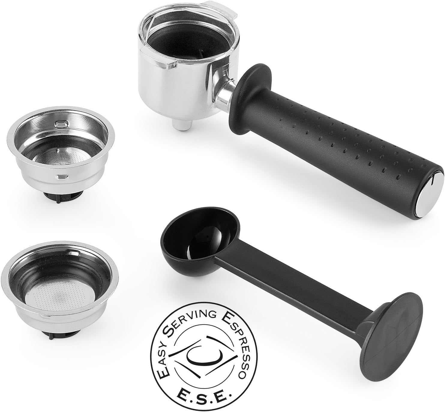 De'Longhi EC260.BK Macchina da Caffè Per Polvere o in Cialde E.S.E., Sistema Latte Manuale, Facile da usare, Serbatoio Estraibile da 1.1 L, Caldaia acciaio inox