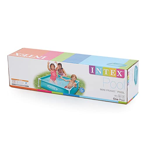 Intex 4ft x 4ft x 12in Mini Frame Kids Beginner Kiddie Swimming Pool (3 Pack) : Giochi e giocattoli