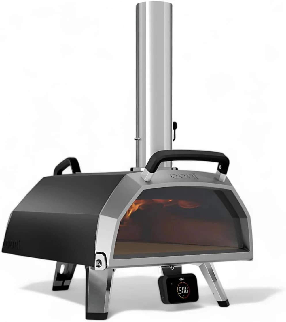 Ooni Karu 12 Multi-Fuel Outdoor Pizza Oven – 12 Inch Pizzas in 60 Seconds - Portable Wood and Gas Fired Pizza Oven with Pizza Stone, Dual Fuel Ooni Pizza Oven