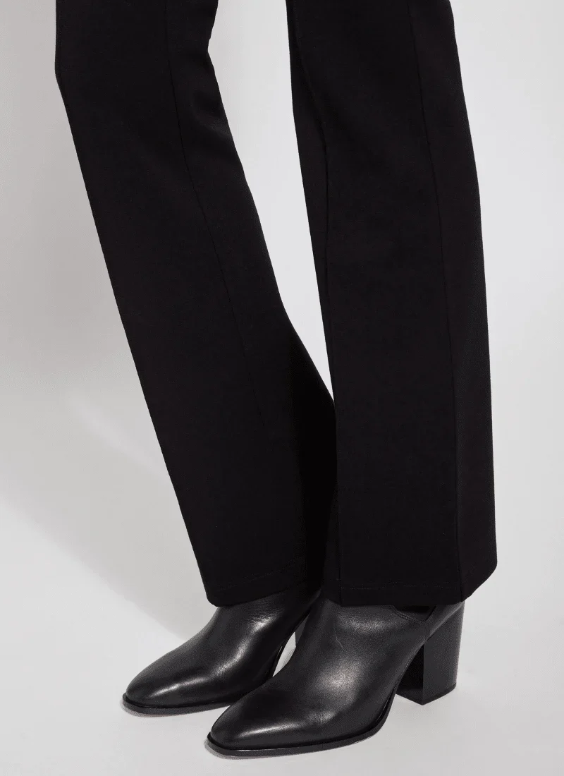 Long Baby Bootcut Jeans in Black by Lysse