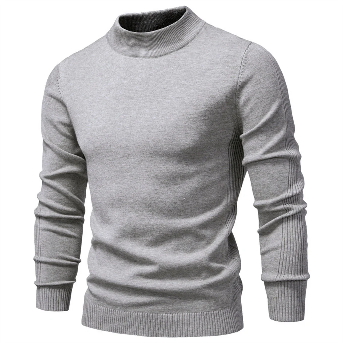 Men's Mockneck Pullover Sweater