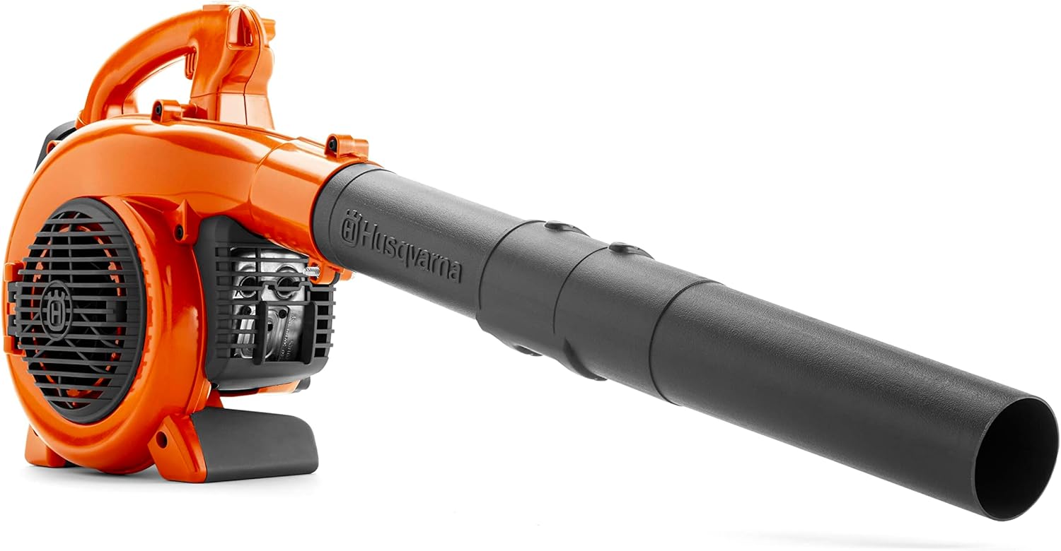 Husqvarna 125B Gas Leaf Blower  28-cc 1.1-HP 2-Cycle Handheld Leaf Blower  470-CFM  170-MPH  12.5-N Powerful Clearing Performance and Ergonomic Design  Gifts for dad