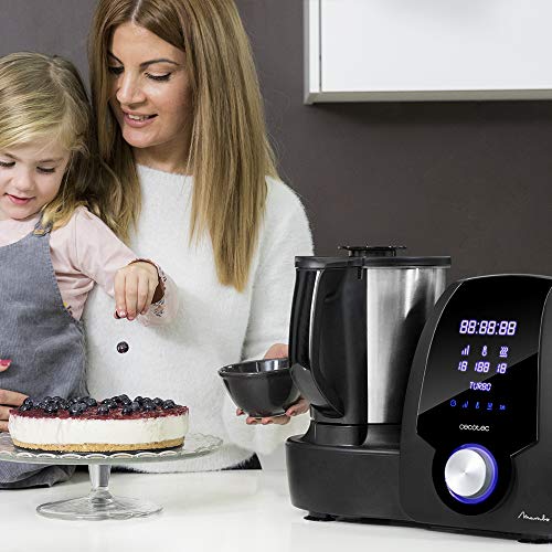 Cecotec Robot da cucina multifunzione Mambo 6090. 1700 W, 23 funzioni, caraffa con capacità 3,3 l, 3 piatti alla volta, 10 velocità, timer : Amazon.it: Casa e cucina