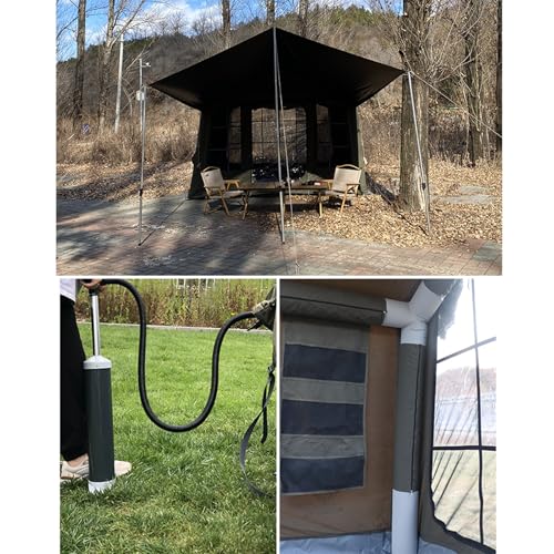 SSLW Tenda Gonfiabile per Esterni Antivento Impermeabile per 4 Stagioni di Facile Installazione, Tenda da Campeggio Gonfiabile con Pompa,Tenda da Cabina di Lusso con finestre e Porte in Rete : Amazon.it: Sport e tempo libero