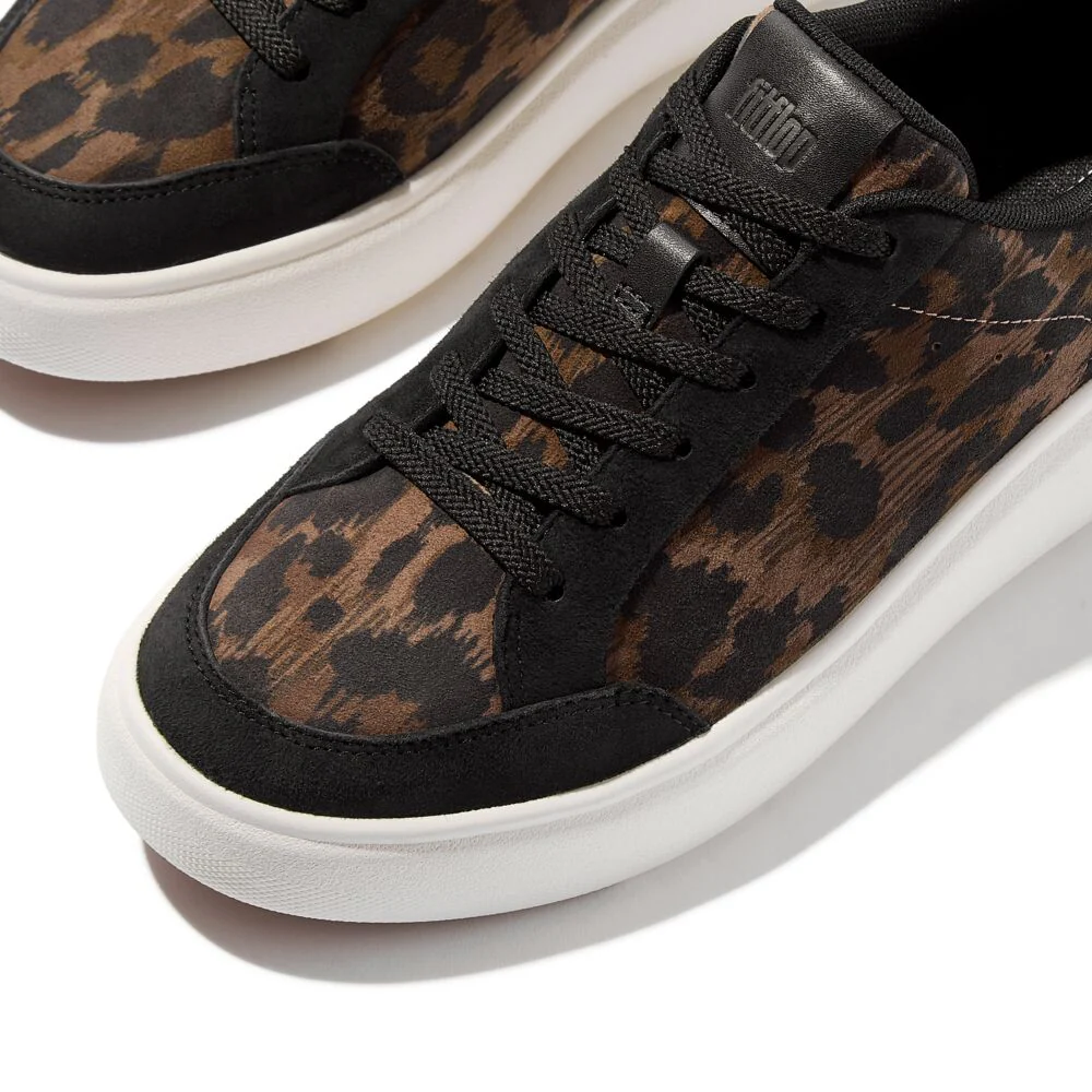 FitFlop RTG Leopard Black Sneaker
