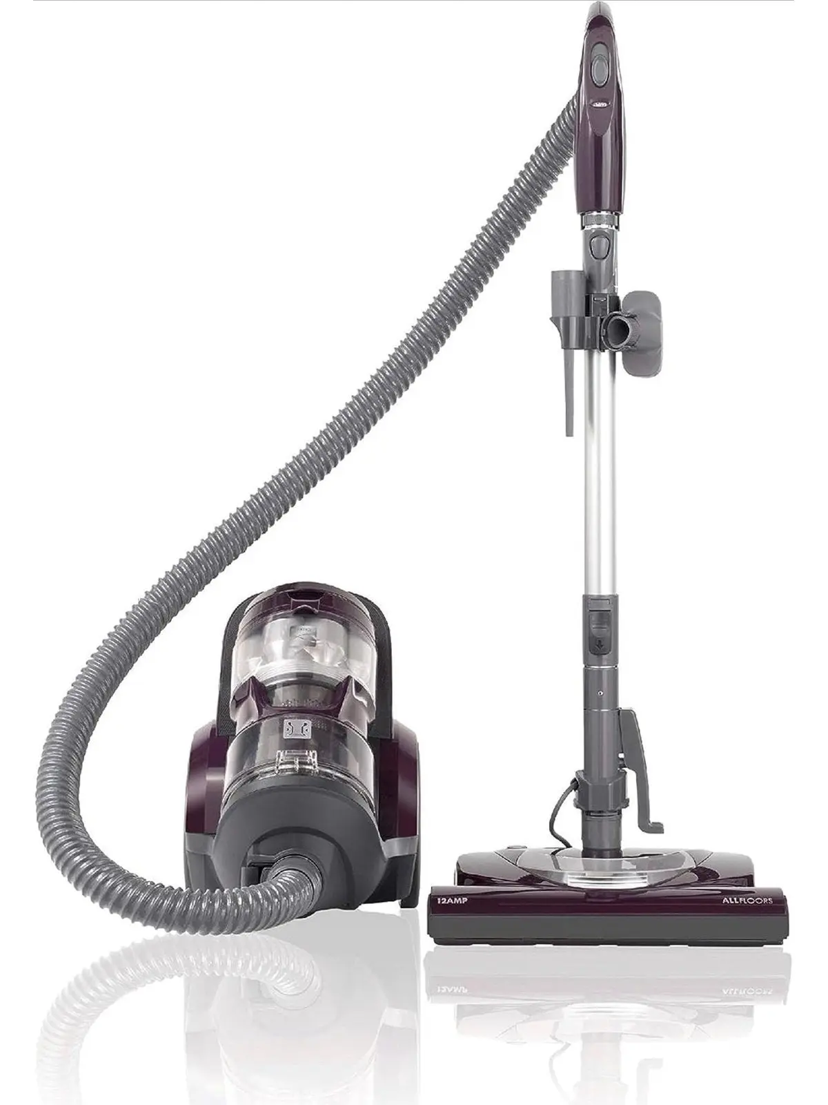 Kenmore Friendly Lightweight Bagless Compact Canister Vacuum, HEPA, Extended Telescoping Wand, Retractable Cord and 2 Cleaning Tools, Pet PowerMate   2 Motor Power, Purple