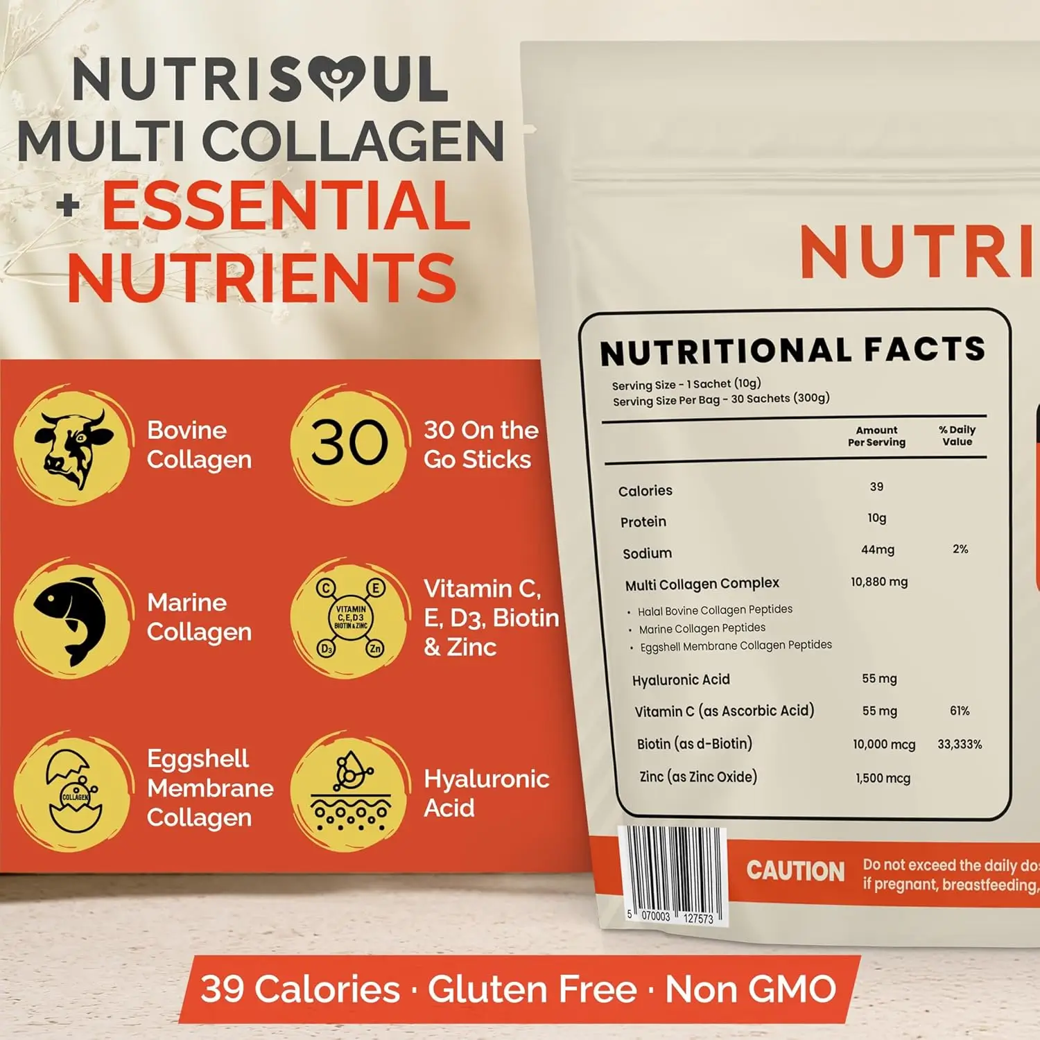 Multi Collagen Powder Complex - 30 Sachets
