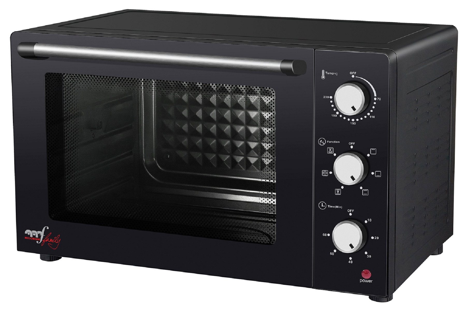 Minibackofen Forno Elettrico Ventilato Enjoy 47 1700W Kompakter Umluft-Ofen
