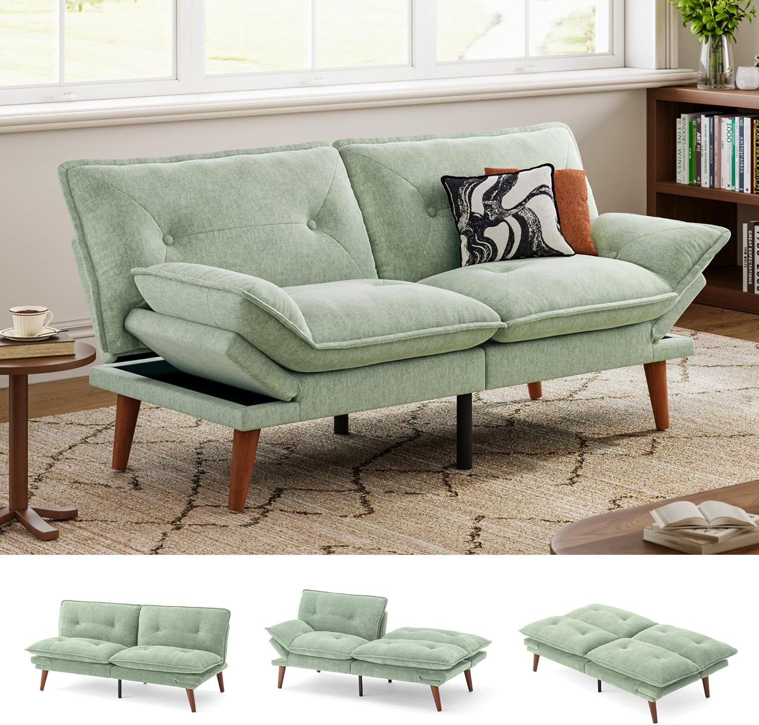 LINSY HOME Futon Sofa Bed, 70