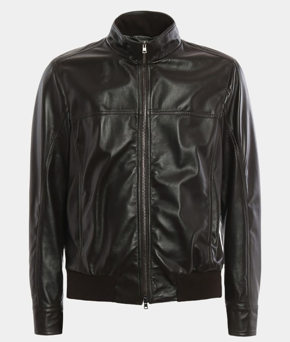 Charlie Black Leather Jacket