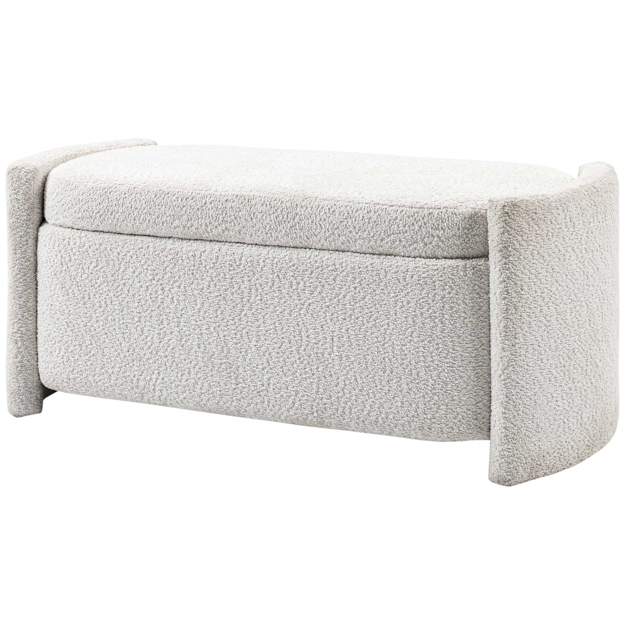 HOMCOM Sitzbank mit Stauraum Flurbank Schuhbank, gepolstert,  105 cm x 44 cm x 45,5 cm. Creme/Beige