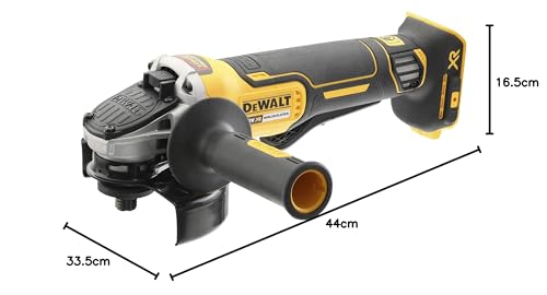 DEWALT DCG406NT XJ Smerigliatrice angolare 18V XR senza spazzole da 125 mm   Unità nuda : Fai da te