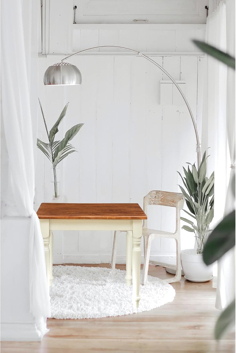 Biscottini tavolo quadrato legno massello 90x90 cm | Tavolo da cucina e sala da pranzo | Tavolo legno esterno e interno